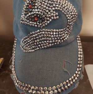 Bling Rhinestone Denim Cap